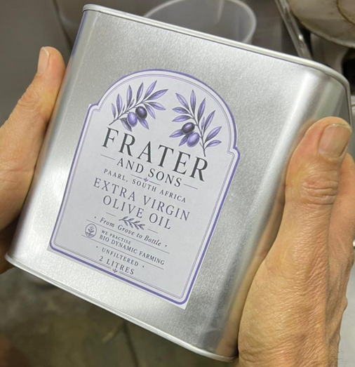 Olive oil  2litre metal can